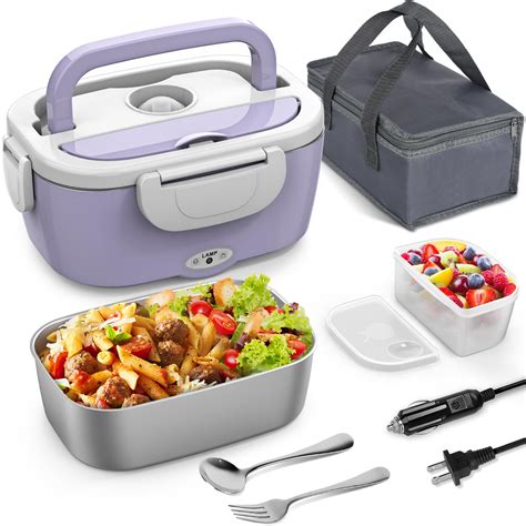 vingud electric lunch box|Vingud Electric Lunch Box, 3 in 1 Heated Lunch Box for Adults, .